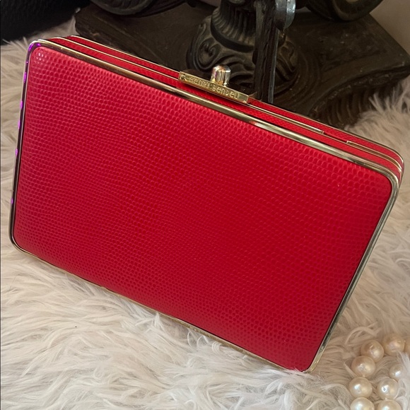 HENRI BENDEL Party Starter Box Clutch - Red